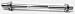 Hub Axle Rear Wald #9094 W/Nuts 3/8 24Tpi 6.5In