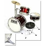 Click here to buy TKO 3-piece Kids Children's Junior Drum Set with Seat and Sticks - Wine Red (FOR AIR EXPRESS... by TKO.