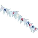 Blue  Happy Birthday  Party Bunting