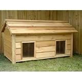 Hi-Tech Insulated Cedar Duplex Dog House