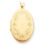 14k Floral Design Locket