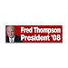 Fred Thompson For President Bumper Sticker
