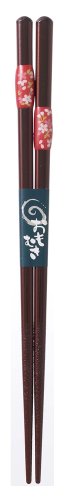 食洗箸 とんぼ玉弥生桜 21cm 赤 138587