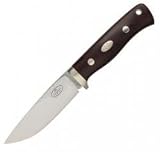 Fallkniven Knives Survival Knife, Maroon Micarta Handle, Leather Sheath