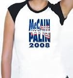 McCain Palin 2008 Adult Cap T-Shirt