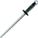 Forschner / Victorinox Sharpening Steel, Round 14 in Regular Cut, Black Nylon Handle Model 40586