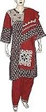 Salwar Kameez Suits Printed Embroidered Cotton Multicolored Womens Dress Size L (slk318)