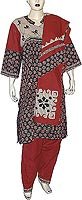 Salwar Kameez Suits Printed Embroidered Cotton Multicolored Womens Dress Size L (slk318)