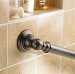 Kingsley Oil Rubbed Bronze Grab Bar 12 inch x 1-1/4 - Moen YG5412ORB
