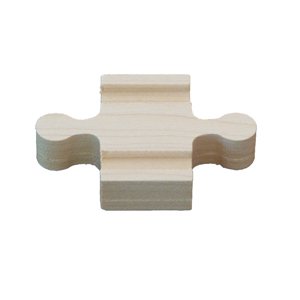 Wooden 1-in MM Straight Track Adapter Connector Thomas Train Track