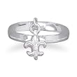 Small Fleur- de -Lis Charm Ring