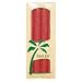 Burgundy Candle 9 Taper - Distinguish your home naturally with the Palm Tapers, 4 PACK., (Aloha Bay)