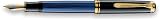Pelikan Souveran 600 Black/Blue GT Fine Point Fountain Pen - 995316