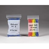 SHPPB3940 - 2 Mil White Block Reclosable Poly Bags, 3 x 4