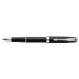 Parker Sonnet Lacquer Medium Point Fountain Pen with Chrome Trim, Black (1743587)
