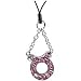 Cellet Phone Strap - Taurus Zodiac Sign With Pink Stones - STZO12