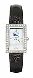 Philadelphia 76ers Women's Black Leather Strap Allure Watch