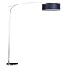 Study Arc Floor Lamp in Satin Nickel/Chrome