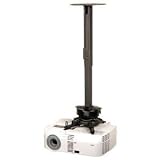 Peerless PRS Series PRS-EXB 12.6-Inch to 20.6-Inch Adjustable Projector Ceiling/Wall Mount Kit (Black)