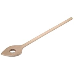 Kochl�ffel, spitz, mit Loch, 30 cm
