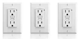 Altus 15A White Tamper Resistant GFCI, 3-Pack