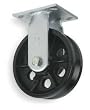 Industrial Grade 1NWC7 Rigid Caster, V Groove, 6 In, 1000 Lb