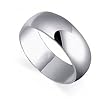 Sterling Silver 8mm Wedding Band Ring Size 8,9,10,11,12,13,14
