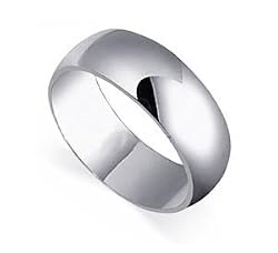 Sterling Silver 8mm Wedding Band Ring Size 8,9,10,11,12,13,14