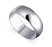 Mens 8 MM Sterling Silver Wedding Band Ring Size 8 to 14