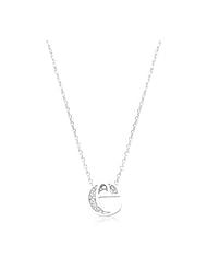 Pave Initial E Pendant Necklace
