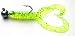 Doppelschwanztwister 10cm 5 Stück, grün- glitter