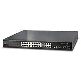 GE SECURITY UTC FIRE & SECURITY GE-DS-242-POE 24 PORT 10/100+2 GIGE TP/SFP FULL POE MANAGED SWITCH
