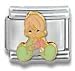 Clearly CharmingBaby's First Christmas (Boy)Precious Moments Italian Charm Bracelet Link