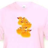 Rubber Ducks - Toddler Light-Pink-T-Shirt (4T)