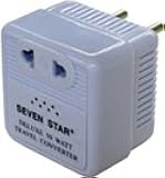 Simran SM-250R Step Down Voltage Converter 50 Watts for Internatonal Travel to 220 Volt Countries with Fuse Protection