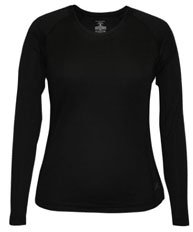 Terramar Women's 2-Layer Authentic Polyester Thermal Crew Large