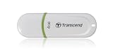 Transcend JF330 Cl� USB Jet Flash drive 4 Go Blanche avec�un liser� vert