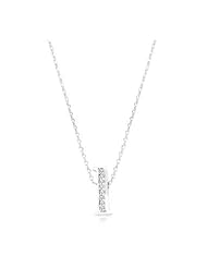 Pave Initial L Pendant Necklace