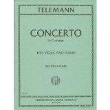 Telemann, Georg Philipp - Concerto In G Major - TWV 51:G9. For Viola and Piano. Edited by Katims.