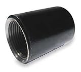 Industrial Grade 2KME3 Merchant Coupling, 1 1/2 In, FNPT, Black
