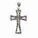 STERLING SILVER MARCASITE PENDANT - 36mm Cross