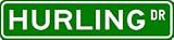 HURLING Street Sign  Sport Sign  High Quality Aluminum Street Sign
