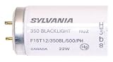 22 watt 15 T12 Medium Bi-Pin Base Preheat Black Light Fluorescent Sylvania Light Bulb