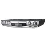 Coby KCD150 Under-the-Cabinet CD Player with AM/FM Radio (Silver)