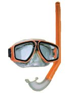 MALLORCA TAUCHERBRILLE SCHNORCHEL MASKE ALS SET / NEU