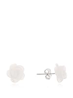 Alexandra Plata Pendientes Flower