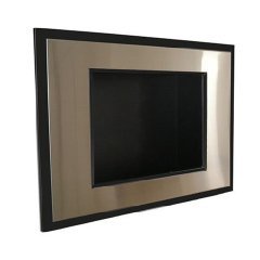 LUXUS Bio-Ethanol Kamin DESIGN Gelkamin EDELSTAHL Kitzbühel + Keramikholz