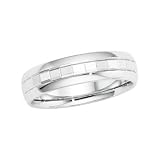 14K White Gold Comfort Fit Wedding Band For Men and Women - Sizes 5 - 12