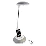 iHome Desk Lamp with Surround Sound Speakers and iPod/mp3 Dock, White