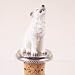 Wolf Bottle Stopper - Arctic
